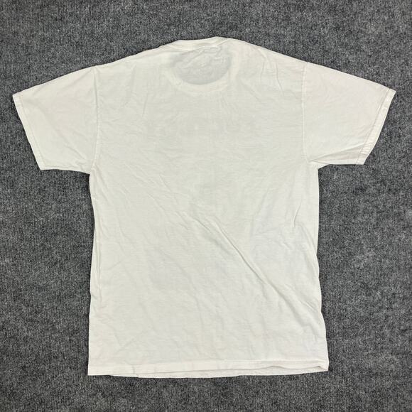 Cabin Apparel T-Shirt Mens Medium White Graphic Tee Satire Parody 2012 Casual - Picture 6 of 7